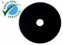 3M 19 in Non-Woven Nylon/Polyester Fiber Round Stripping Pad, 175 to 600 rpm, Black, 5 PK - 7200