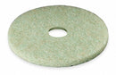 3M 13 in Non-Woven Polyester Fiber Round Preburnishing Pad, 175 to 600 rpm, Green/Amber, 5 PK - 5000