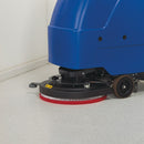 3M 17 in Non-Woven Polyester Fiber Round Buffing and Cleaning Pad, 175 to 600 rpm, Red, 5 PK - 5100