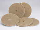 3M 20 in Non-Woven Natural/Polyester Fiber Round Burnishing Pad, 1500 to 3000 rpm, Tan, 5 PK - 3500