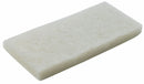 3M White Pad, Length 10 in, Width 4 39/64 in, 5 PK - 8003