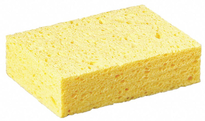 3M 6 in x 4 1/4 in Cellulose Sponge, Yellow, 1EA - C31