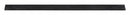 Unger 12 inW Straight Rubber Replacement Squeegee Blade, Black - RT300