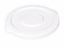 Rubbermaid BRUTE Series, Trash Can Top, Round, Flat, 20 gal, White - FG261960WHT