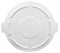 Rubbermaid BRUTE Series, Trash Can Top, Round, Flat, 44 gal, White - FG264560WHT
