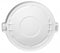 Rubbermaid BRUTE Series, Trash Can Top, Round, Flat, 44 gal, White - FG264560WHT