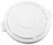 Rubbermaid BRUTE Series, Trash Can Top, Round, Flat, 44 gal, White - FG264560WHT