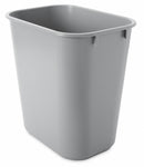 Rubbermaid 3 gal Rectangular Wastebasket, Plastic, Gray - FG295500GRAY