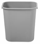 Rubbermaid 7 gal Rectangular Wastebasket, Plastic, Gray - FG295600GRAY
