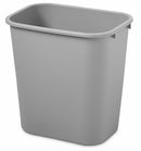 Rubbermaid 7 gal Rectangular Wastebasket, Plastic, Gray - FG295600GRAY