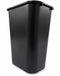 Rubbermaid 10 gal Rectangular Wastebasket, Plastic, Black - FG295700BLA