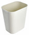Rubbermaid 3 1/2 gal Rectangular Fire-Resistant Wastebasket, Plastic, Beige - FG254100BEIG