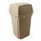 Rubbermaid 35 gal Square Trash Can, Plastic, Beige - FG843088BEIG