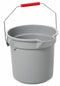Rubbermaid Bucket, 3-1/2 gal., Gray - FG261400GRAY