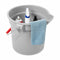 Rubbermaid Bucket, 3-1/2 gal., Gray - FG261400GRAY