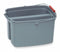 Rubbermaid Split Bucket, 4-1/4 gal., Gray - FG261700GRAY