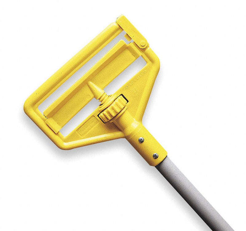 Rubbermaid Wet Mop Handle, Side Gate Mop Connection Type, Natural, Wood, 54" Handle Length - FGH115000000