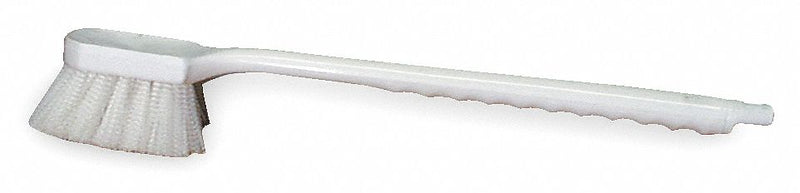 Tough Guy 20 inL Nylon Long Handle Utility Brush, White - 1VAE3