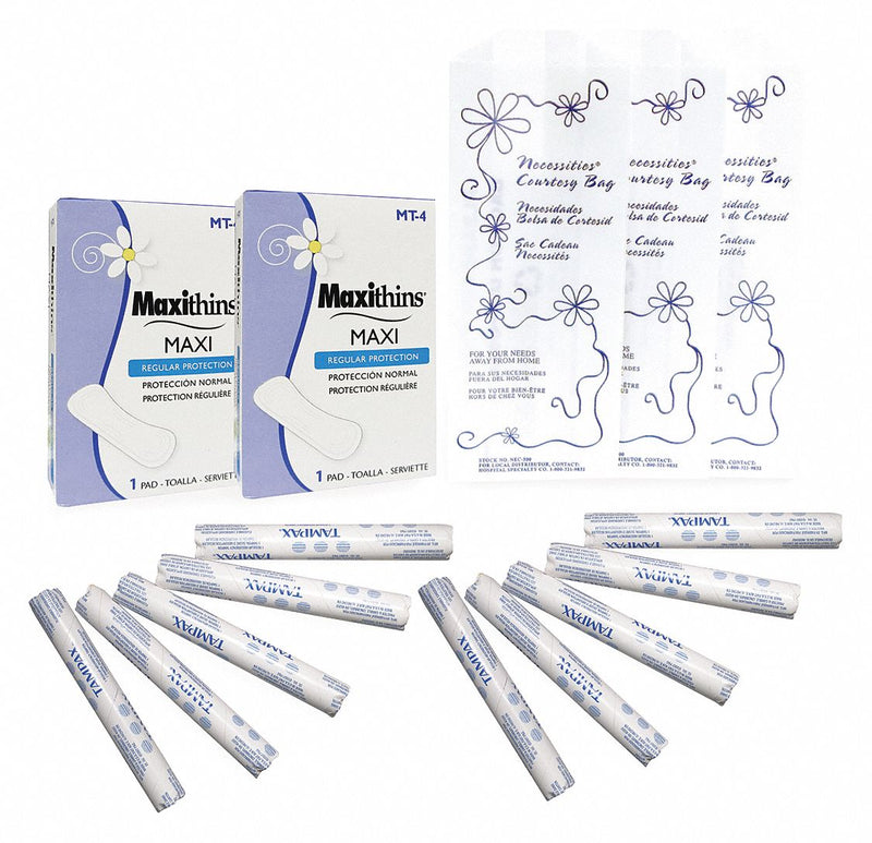 Hospeco Feminine Hygiene Starter Kit, 4 1/4 in Length, 3 1/4 in Width - MT-180