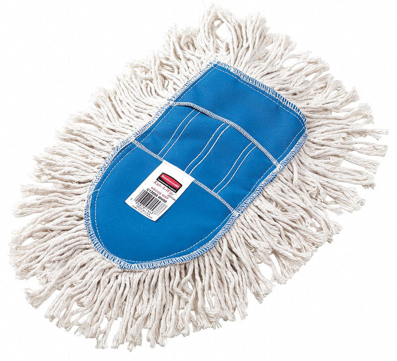 Rubbermaid Cotton Wedge Dust Mop, Length 12", Width 13-1/2", 1 EA - FGU13000WH00