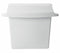 Rubbermaid Sanitary Napkin Receptacle, Wall-Mounted, 12 1/2 in Height, Plastic, White - FG614000WHT