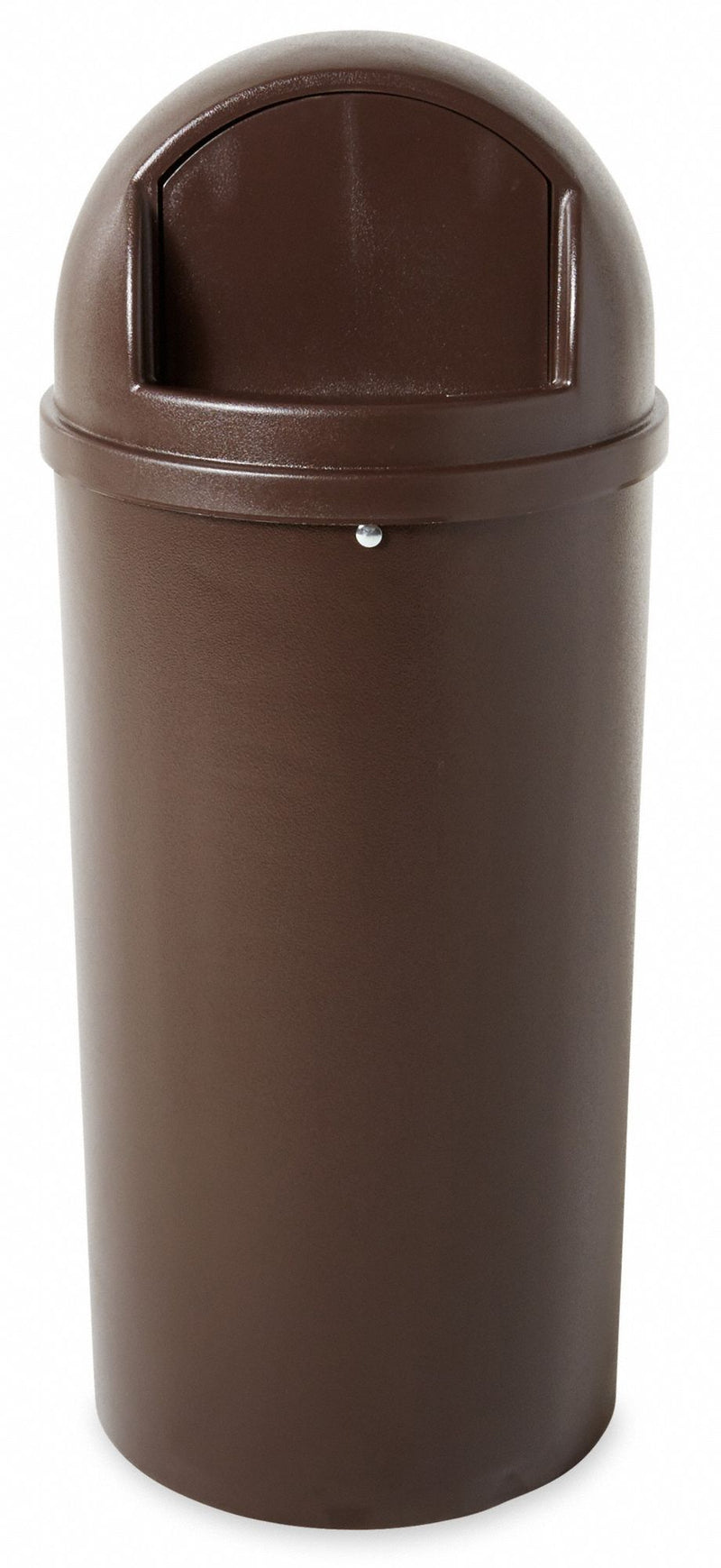 Rubbermaid 15 gal Round Trash Can, Plastic, Brown - FG816088BRN