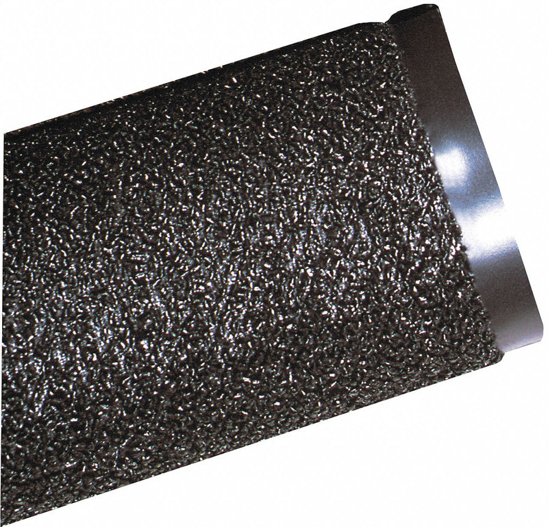 Notrax Outdoor Entrance Runner, 8 ft L, 4 ft W, 1/4 in Thick, Rectangle, Black - 231S0048BL