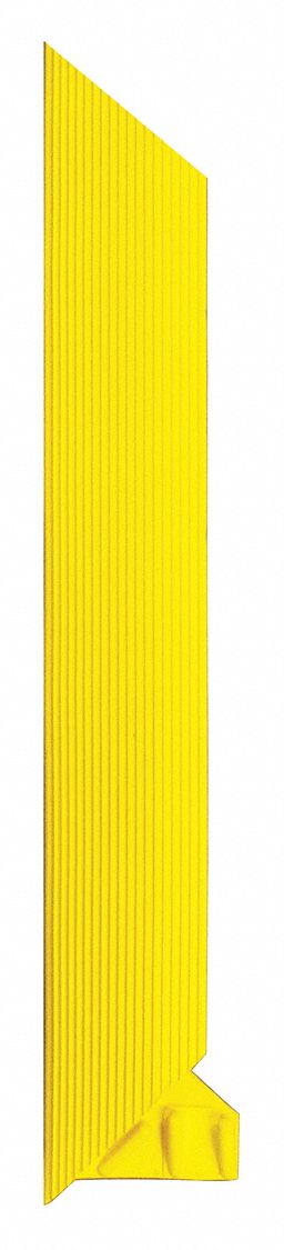 Notrax Mat Ramp, Nitrile Rubber, Yellow, 1 EA - 551F0003YL