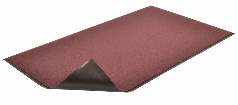 Notrax Indoor Entrance Runner, 8 ft L, 4 ft W, 5/16 in Thick, Rectangle, Burgundy - 141S0048BD