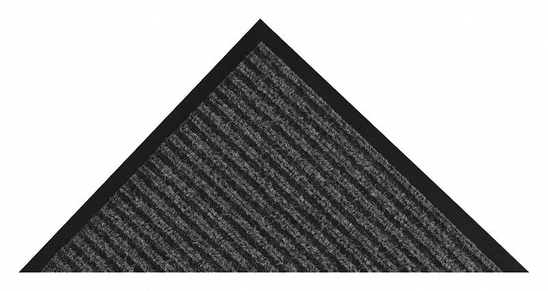 Notrax Indoor Entrance Mat, 20 ft L, 3 ft W, 3/8 in Thick, Rectangle, Charcoal - 117S0320CH