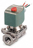 Redhat 120V AC Stainless Steel Solenoid Valve, Normally Open, 1/2" Pipe Size - EF8210G030
