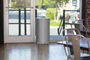Rubbermaid 12 gal Half-Round Fire-Resistant Trash Can, Metal, Silver - FGSO12SSSPL