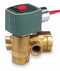 Redhat 120V AC Brass Quick Exhaust Solenoid Valve, Normally Closed, 3/8" Pipe Size - 8321G002