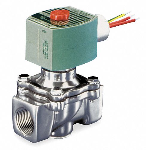 Redhat 1/2" Aluminum Fuel Gas Solenoid Valve with Test Port, Normally Closed - 8214G020