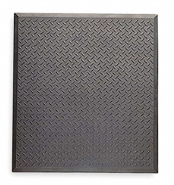 Notrax Antifatigue Mat, Rubber, 2 ft 7 in x 2 ft 4 in, 1 EA - 545S2831BL