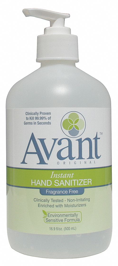 Avant Hand Sanitizer, 16 oz, Pump Bottle, Liquid, None - 12089-16-FF