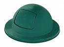 Rubbermaid Towne Series, Trash Can Top, Round, Dome with Push Door, 30 gal, Green - FG2030EGN