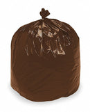 AbilityOne Recycled Material Trash Bag, 33 gal., LLDPE, Flat Pack, Black, PK 100 - 8105-01-386-2323