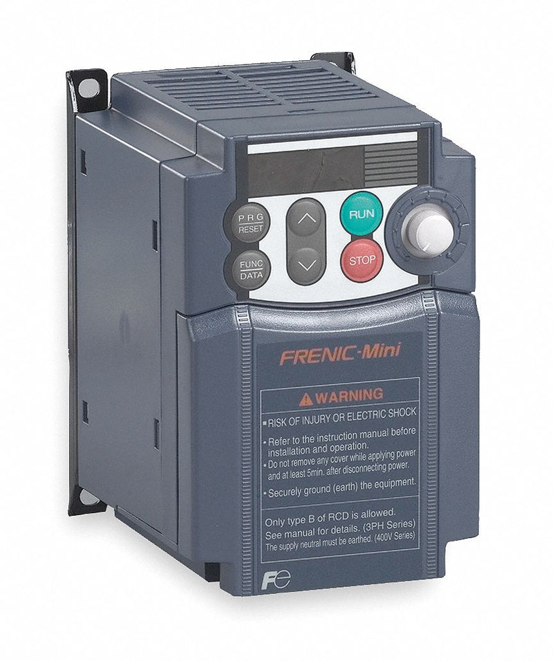 Fuji Electric Variable Frequency Drive,1 hp Max. HP,1 Input Phase AC,120V AC Input Voltage - FRN0005C2S-6U