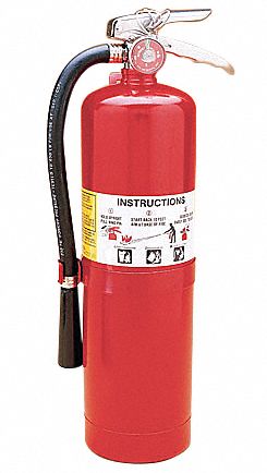Amerex Fire Extinguisher, Dry Chemical, Monoammonium Phosphate, 10 lb, 4A:80B:C UL Rating - B441