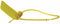 Amerex Yellow Tamper Seal, For Use With Fire Extinguisher, PK 100 - 01387-P100