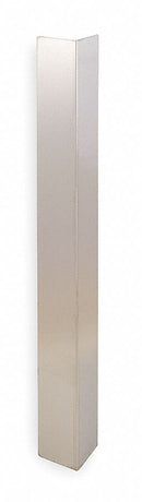 Tough Guy Length (In.) 3 1/2 in, Width (In.) 3 1/2 in, Height (In.) 48 in, Stainless Steel, Corner Guard - 3ZHT4