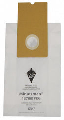 Tough Guy Vacuum Bag, Paper, 2-Ply, Standard Bag Filtration Type, For Vacuum Type Upright Vacuum - 3ZJK7