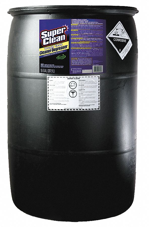 SuperClean Cleaner/Degreaser, 55 gal Cleaner Container Size, Drum Cleaner Container Type - 100727