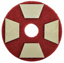 3M 5 in Diamond Abrasive Round Polishing Pad, 150 to 400 rpm, Blue, 4 PK - 86020