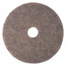 Tough Guy 17 in Non-Woven Natural/Polyester Fiber Round Burnishing Pad, 1500 to 3000 rpm, Beige, 5 PK - 402W20