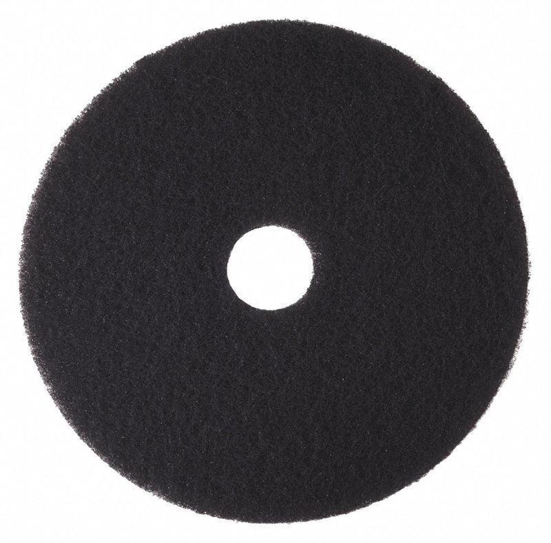 Tough Guy 20 in Non-Woven Nylon/Polyester Fiber Round Stripping Pad, 175 to 600 rpm, Black, 5 PK - 402W19