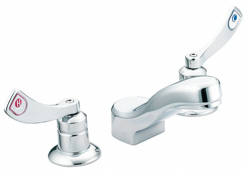 Moen Chrome, Low Arc, Bathroom Sink Faucet, Manual Faucet Activation, 2.2 gpm - 8228