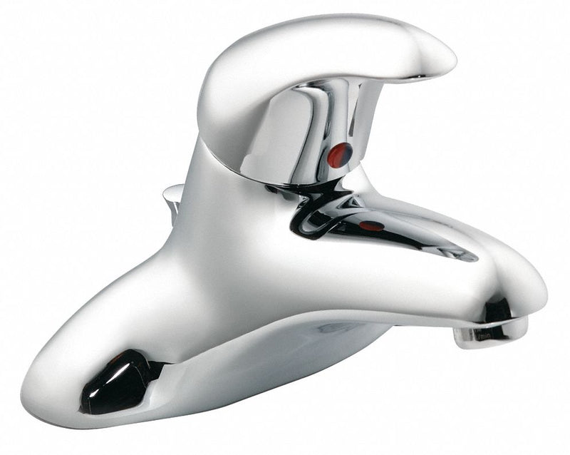 Moen Chrome, Low Arc, Bathroom Sink Faucet, Manual Faucet Activation, 2.2 gpm - 8414