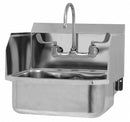 Sani-Lav Stainless Steel Hand Sink, With Faucet, Wall Mounting Type, Stainless - 507FL